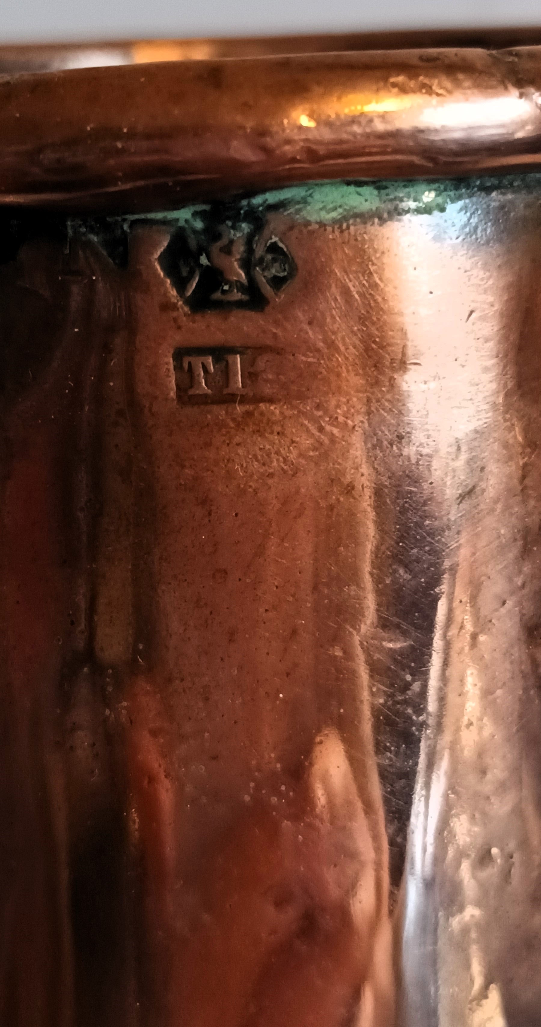 Antique English Georgian "Liverpool" Copper Gallon Measure - Image 6